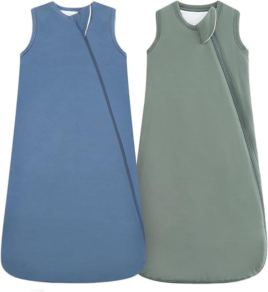 HAPIU Unisex Rayon Made from Bamboo Baby Sleep Sack TOG 1.0, 2-Way Zipper YKK, Wearable Blanket Baby-BubblyBeeBaby