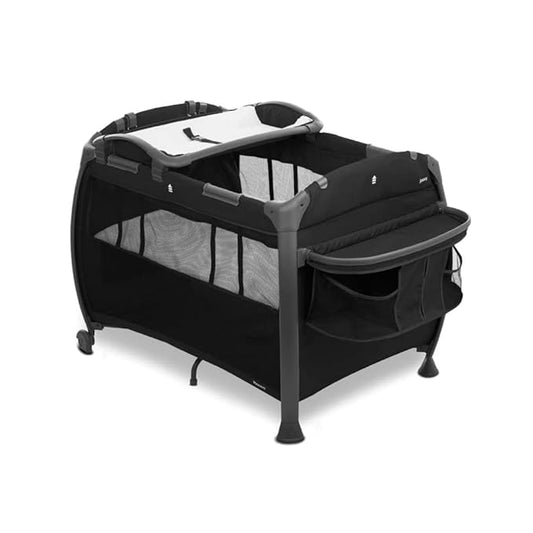 Joovy Room-Playard, Nursery Center, Bassinet, Changing-Table, Black-BubblyBeeBaby