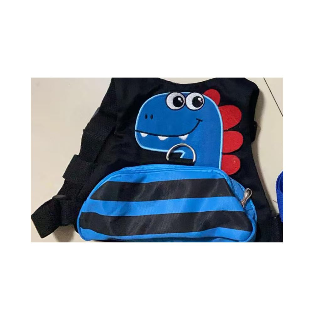 Toddler Leash for Kids-Baby Child Harness with Anti Lost Wrist Link for Boys/Girls (Blue+Black)