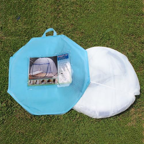 Pop-up Mosquito net Double Bed,L75xW47xH55in, Double Door Zip Portable Tent Travel Mosquito net Free-Standing use one Compartment to Install Suitable for Bedroom no Hooks no Chemicals.L190*W120*H140CM