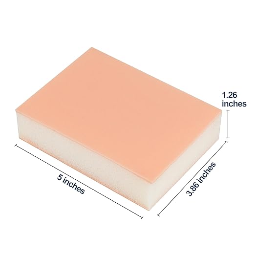 Injection Pad for Nursing Students, Injection Teaching Model with Absorbent Sponge, Subcutaneous Injection Training Pad for Medical Student(Training Use Only)-BubblyBeeBaby
