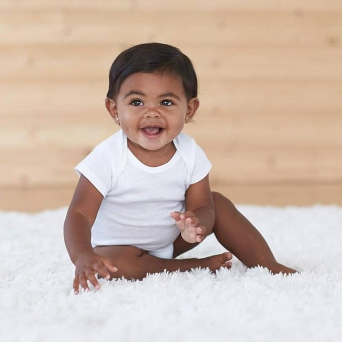 Gerber baby-boys 5 Pack Onesies Multi-packs Bundle Interlock 180 Gsm-BubblyBeeBaby