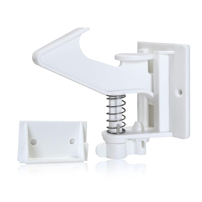 20 Pack Cabinet Locks Child Safety Latches - Vmaisi Baby Proofing Cabinets Drawers Lock - Upgraded Stronger Adhesive Easy Installation - No Drilling-BubblyBeeBaby