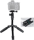 Portable Mini Tripod, 18.9" / 48cm Desk Tabletop Stand with 360° Ball Head, Compact Desktop Barcket for DSLR Camera Video Camcorder, Smartphone Shooting