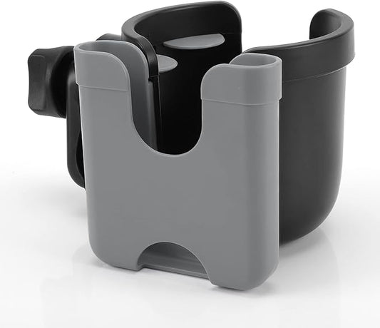 Accmor Stroller Cup Holder with Phone Holder, Bike Cup Holder, Universal Cup Holder for Uppababy Nuna Doona Strollers, 2-in-1 Cup Phone Holder for Stroller, Bike, Wheelchair, Walker, Scooter-BubblyBeeBaby