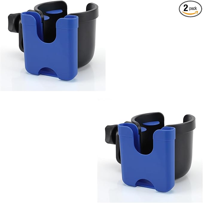 Accmor Stroller Cup Holder with Phone Holder, Bike Cup Holder, Universal Cup Holder for Uppababy Nuna Doona Strollers, 2-in-1 Cup Phone Holder for Stroller, Bike, Wheelchair, Walker, Scooter-BubblyBeeBaby