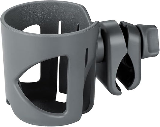Accmor Universal Cup Holder, Stroller Cup Holder, 360° Rotatable Large Caliber Designed Bottle Holder for Stroller, Bike, Wheelchair, Walker, Scooter, Grey-BubblyBeeBaby