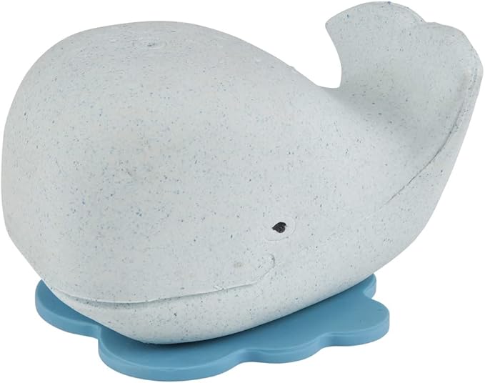 HEVEA Squeeze'n'Splash Whale Bath Toy - Bath Toy for Babies and Toddlers - 100% Natural Rubber, Plant Based, Plastic-Free, BPA-Free-BubblyBeeBaby