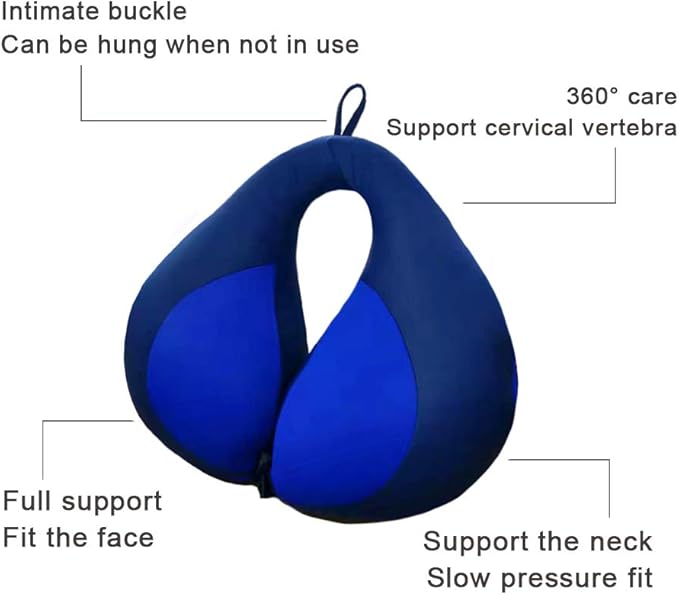 MOOB Car Seat Pillow for Toddlers,Helps Support Head and Neck,Helps Support Head and Neck Comfortably Designed for Head, Neck, and Chin Support - Gifts for Toddler/Child/Kids,Yellow +Blue-BubblyBeeBaby