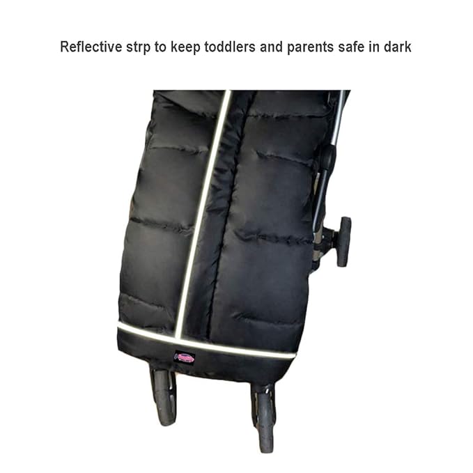 Cozy Toe Stroller Bunting Bag,Soft Coral Fleece Lining,Weather Proof Universal Footmuff Adaptable for Strollers Joggers Pushchair-BubblyBeeBaby