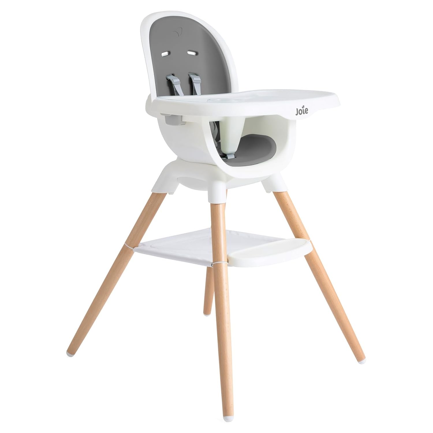 Joie Chai Multi-Mode Highchair - European Beech Wood, Convertible, 9+ Modes, Birth up to 60 lb. (Shadow)