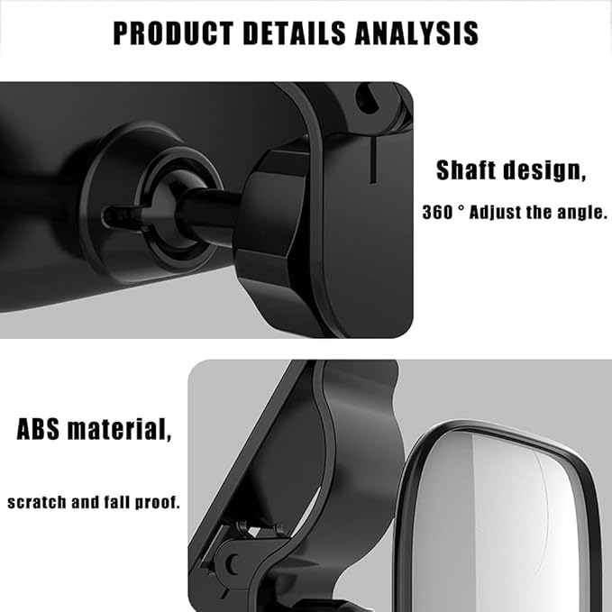 Automotive Interior Rearview Baby Mirror right Wide Angle Convex Mirror for Infant Toddler Child Children Backseat Adjustable Rearview-BubblyBeeBaby