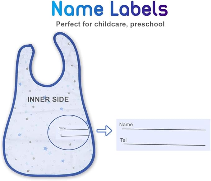 Baby bibs Waterproof Toddler bib - Feeding bib with Pocket for Infant Boy Girl Washable 6-36M-BubblyBeeBaby