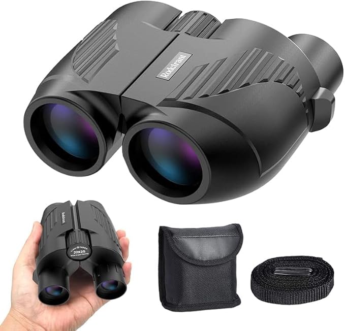 20x25 Binoculars for Adults and Kids, High Power Easy Focus Compact Binoculars with Low Light Vision for Bird Watching and Travel-BubblyBeeBaby