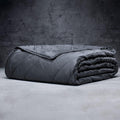 LUXOME Lightweight Blanket | 100% Rayon (Viscose) from Bamboo Fabric & Fill | Full/Queen - 86"x92" | Super Soft | Thermal-Regulating | Charcoal