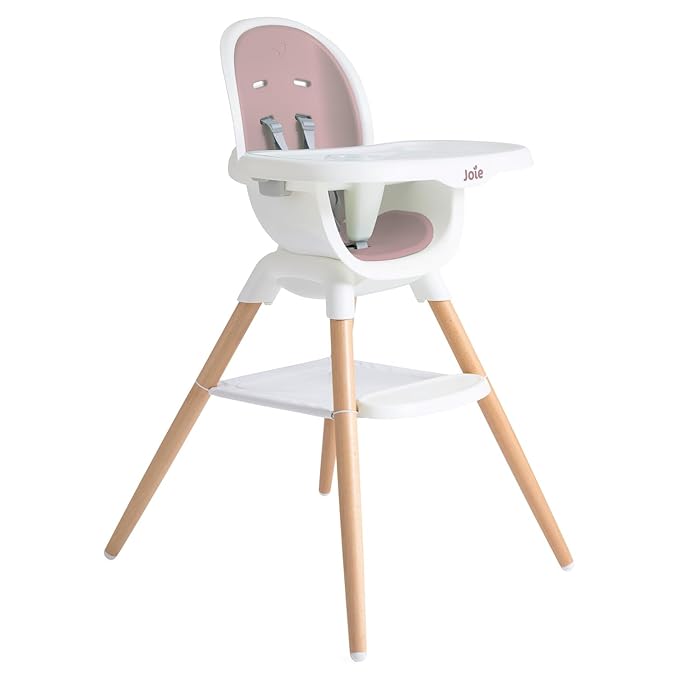 Joie Chai Multi-Mode Highchair - European Beech Wood, Convertible, 9+ Modes, Birth up to 60 lb. (Lola)-BubblyBeeBaby