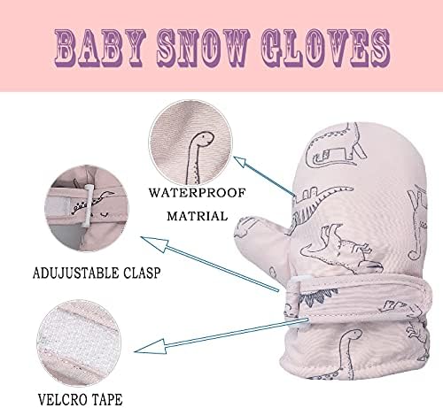 Toddler Gloves Kids Mittens Winter Warm Lined Fleece Gloves Waterproof Snow Baby Mitten for Boys Girls-BubblyBeeBaby