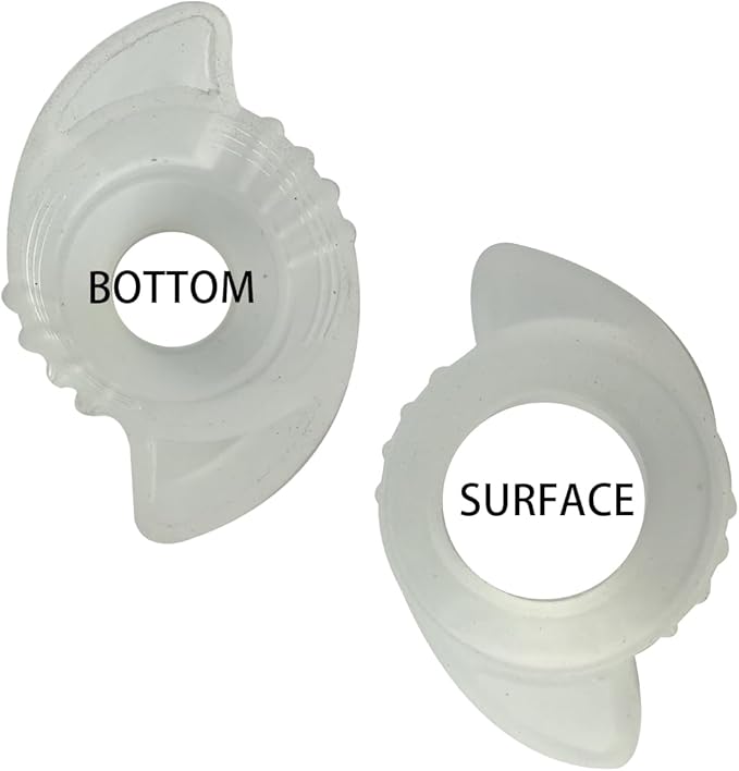 2 Pack door knobs cover,Door Handle Extension, Soft Rubberized Doorknob Extension, Converts Knob Style Doors to Handles for Easy Accessibility, Door knob Grips Fits Door Knobs (Transparent-2 PCS)-BubblyBeeBaby