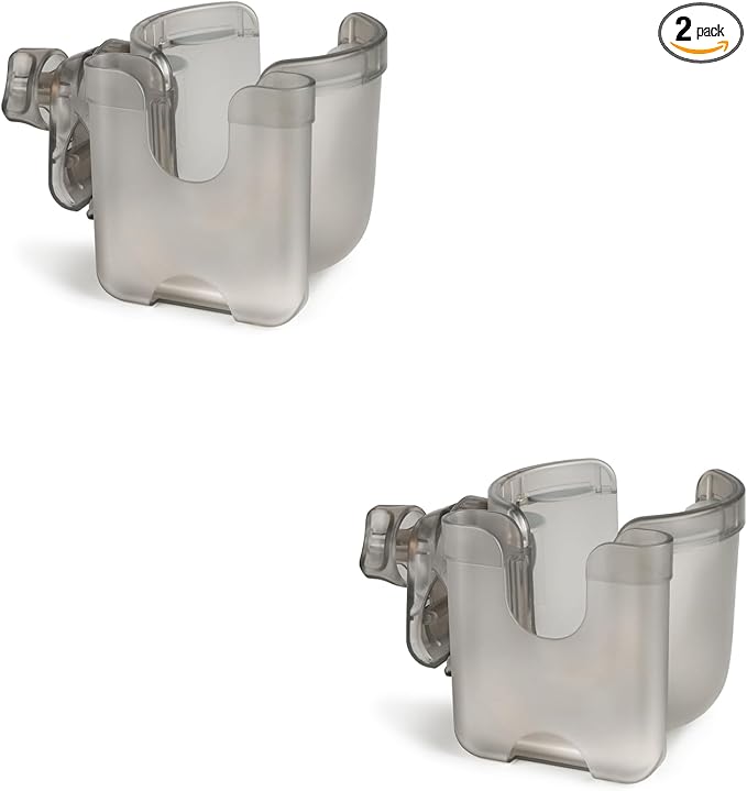 Accmor Stroller Cup Holder with Phone Holder, Bike Cup Holder, Universal Cup Holder for Uppababy Nuna Doona Strollers, 2-in-1 Cup Phone Holder for Stroller, Bike, Wheelchair, Walker, Scooter-BubblyBeeBaby