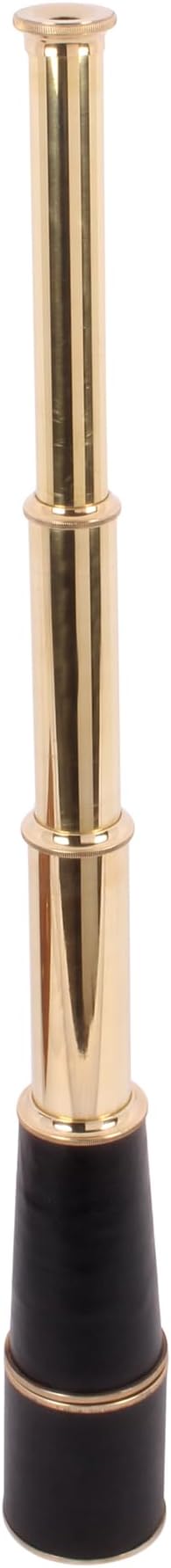 24" Handheld Nautical Brass Telescope with Wooden Box - Pirate Collectibles.-BubblyBeeBaby