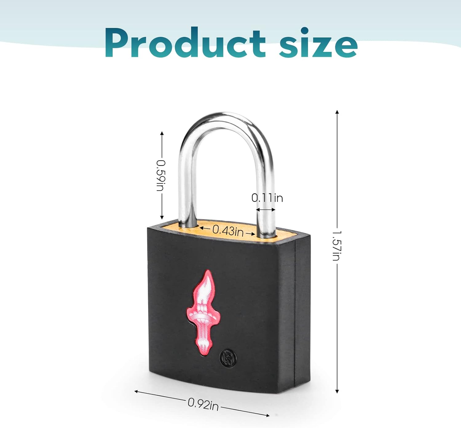 4 Pack Neon Square TSA Approved Luggage Locks with Key for Suitcase Carry On Backpack Laptop Bag Travel Accessories