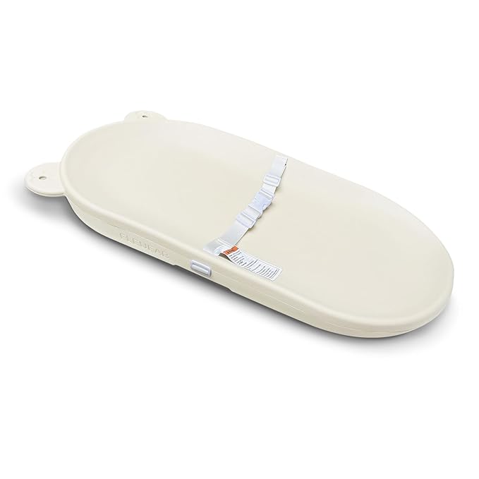 Baby Changing Pad, EVA Waterproof Non-Slip Changing Table Pad with Adjustable Strap for Dresser Changing Table Nursery, Portable Diaper Changing Pad, Oat-BubblyBeeBaby