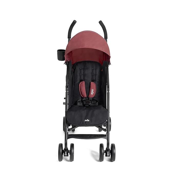 Joie Tansy Umbrella Stroller – Lightweight, Compact Folding with Multi-Position Recline – Travel-Friendly Stroller (Crimson)-BubblyBeeBaby