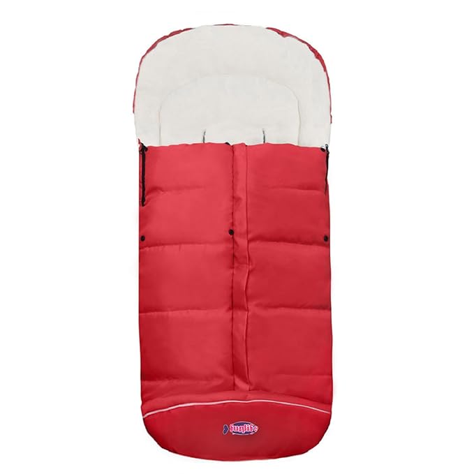 Waterproof Anti-Kick Footmuff for Stroller,350g Filling Anti-Freeze Stroller Bunting Bag Front Height Adjustable,Foot Area Opens Stroller Footmuff-BubblyBeeBaby