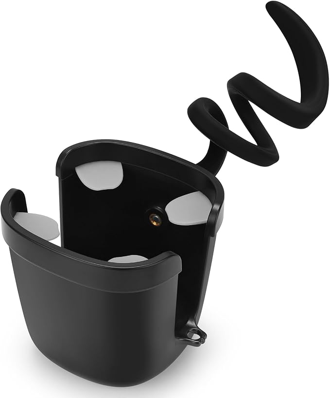 Accmor Stroller Cup Holder, Universal Cup Holder with Silicone Gooseneck Arm, Bike Cup Holder, 360° Rotatable Large Caliber Drinks Holder for Stroller, Bike, Wheelchair, Walker-BubblyBeeBaby