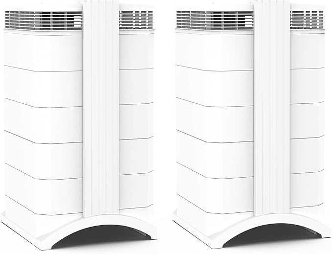 IQAir HealthPro Plus XE Air Purifier - 2-Pack- Smart HyperHEPA Filtration for Large Rooms up to 2250 sq ft - Viruses, Allergens, Smoke, Mold, Dust, Pet Dander, Swiss Made, WiFi Enabled-BubblyBeeBaby