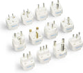 Ceptics Travel Adapter with Types A-M Plugs, Travel Plug Adapter Set Compatible with Power Sockets in All Continents, Compact World International Plug Adaptor Kit, Set of 12,GP-12PK