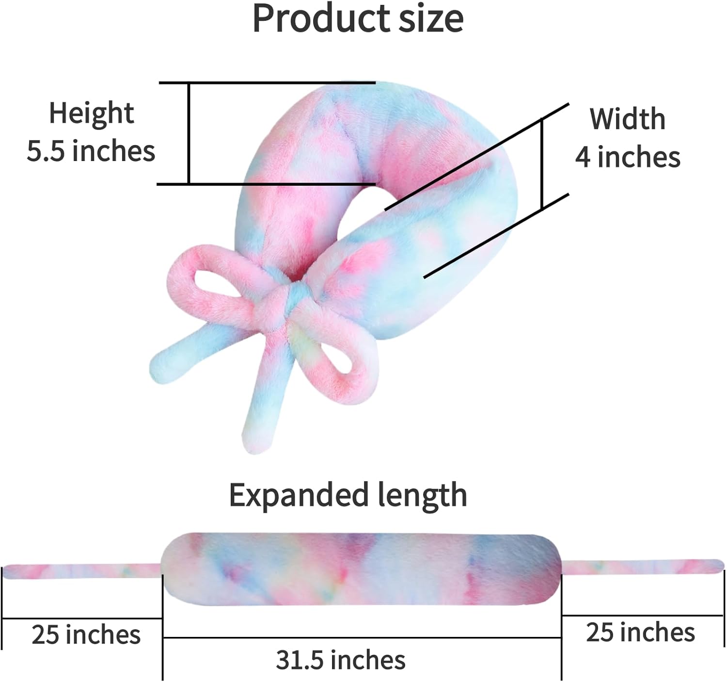 Travel Pillow Multifunctional Airplane Travel Neck Pillow Provides Neck and Lumbar Support During Travel Airplane Pillow Colorful Pink