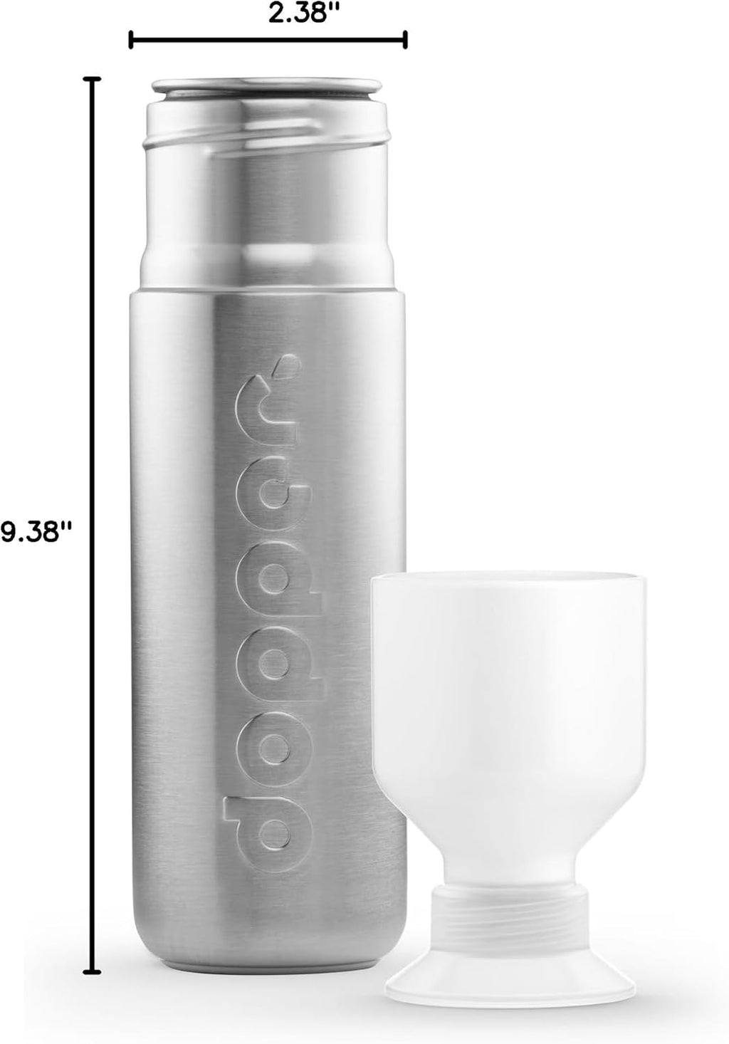 Preserve Dopper Steel Water Bottle, 490ml