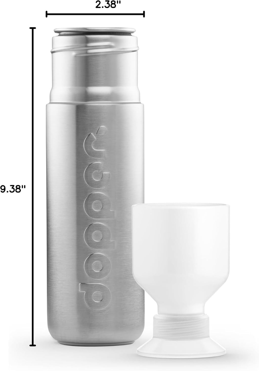 Preserve Dopper Steel Water Bottle, 490ml