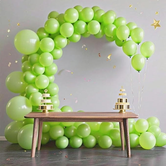 140pcs Light Green Round Balloons Different Sizes 18 12 10 5 Inch Latex Balloons for Arch Decoration Party Balloon Kit for Graduation Birthday Party Wedding Balloon Baby Shower Decoration-BubblyBeeBaby