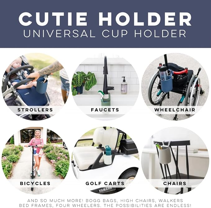 Ryan & Rose Cutie Holder Universal Stroller Cup Holder (Captain)-BubblyBeeBaby