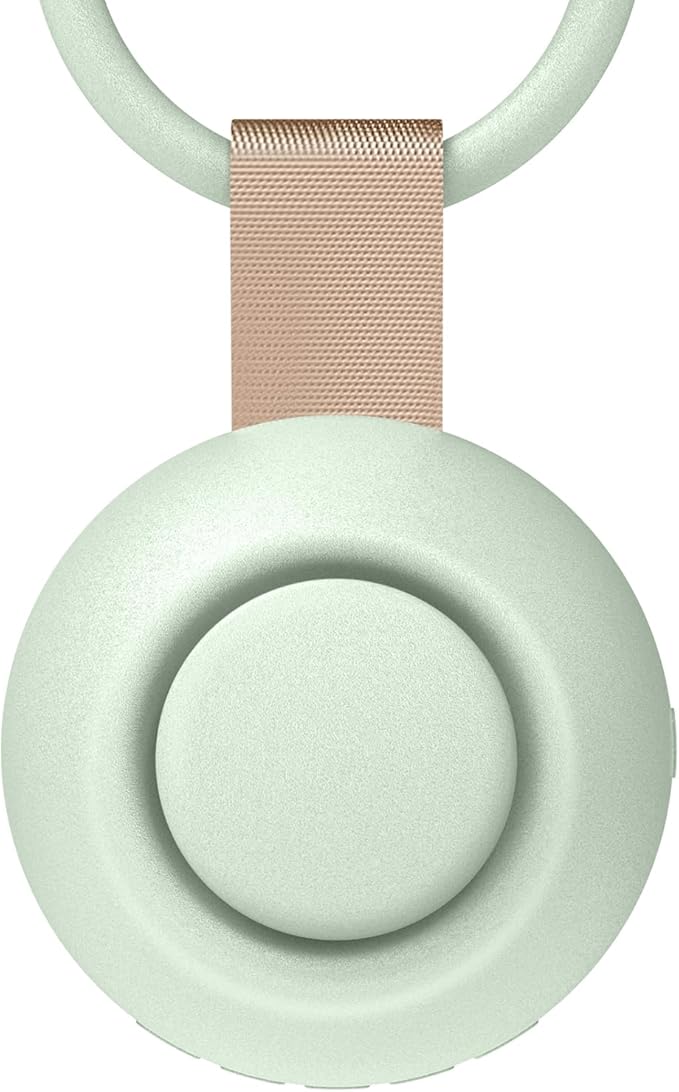 2025 Mom's Choice Awards, Portable Sound Machine for Baby Adult, AI Cry Detection, 18 Soothing Sound, Bluetooth Rechargeable White Noise Machine for Home Office Travel, Nursery Light, Green-BubblyBeeBaby