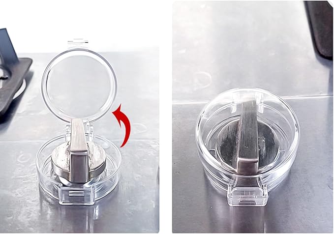 2 Pack Deadbolt Child Safety Lock Cover, Child Proof Door Knob Cover, Large Size Door Safety Deadbolt Lock for Kids, 2.76 * 2.14"-BubblyBeeBaby