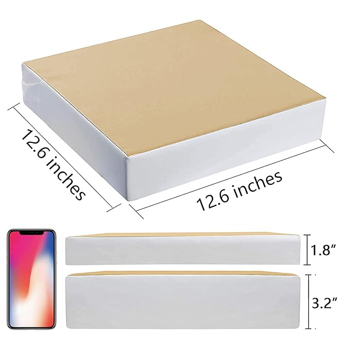 Kalawen Upgraded 2Pcs PU Washable Straps Safety Buckle Toddler Booster Seat for Kitchen Chair, Portable Travel-BubblyBeeBaby