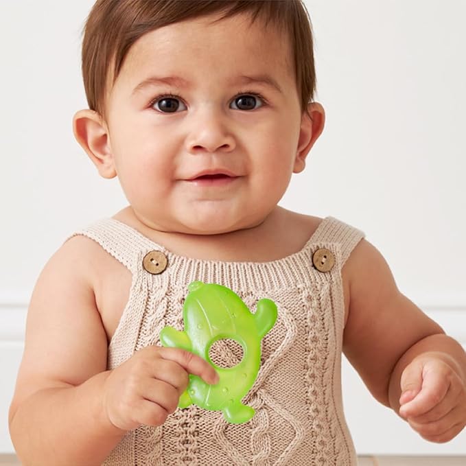 Itzy Ritzy Water-Filled Teethers - Cold Cutie Coolers Textured On Both Sides to Massage Sore Gums & Emerging Teeth - Can Be Chilled in Refrigerator, Set of 3 Silly Foods Teethers-BubblyBeeBaby