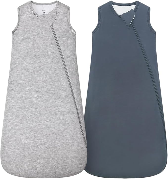 HAPIU Unisex Rayon Made from Bamboo Baby Sleep Sack TOG 1.0, 2-Way Zipper YKK, Wearable Blanket Baby-BubblyBeeBaby