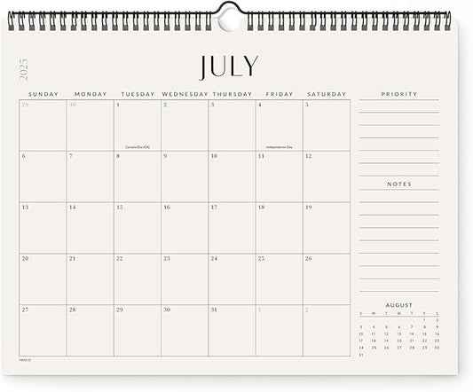 Jotsome Wall Calendar 2025-2026, Academic Monthly Wall Calendar From July 2025 to December 2026 14.2x11.2 inch for Home and Office, Easy Planning-BubblyBeeBaby