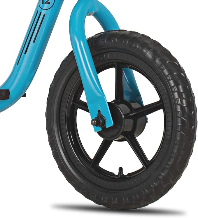 JOYSTAR 10"/12" Toddler Balance Bike for Girls & Boys, Ages 18 Months to 5 Years, Kids Push Bike with Footrest & Adjustable Seat Height, First Birthday Gifts for 2-5 Boys Girls-BubblyBeeBaby