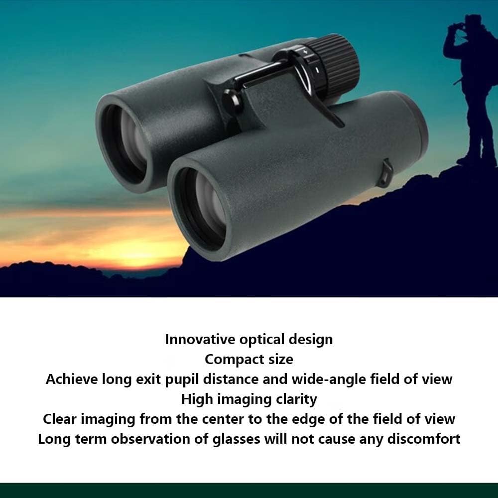 10x42ED Compact Binoculars for Adults – High-Powered BAK4 Prisms, Diamond White Coating, Waterproof & Fogproof, Rubber Armored – Ideal for Bird Watching, Hunting, Travel, Outdoor Sports
