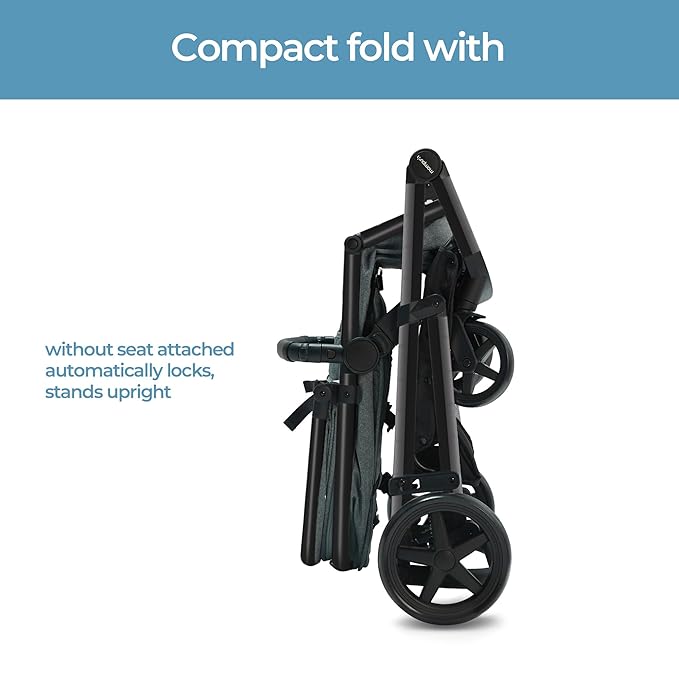 Mompush Baby Stroller, Convertible 2-in-1, Infant Car Seat Compatible, Includes Adapter - Sturdy Full-Size Infant Stroller for Family Adventures-BubblyBeeBaby