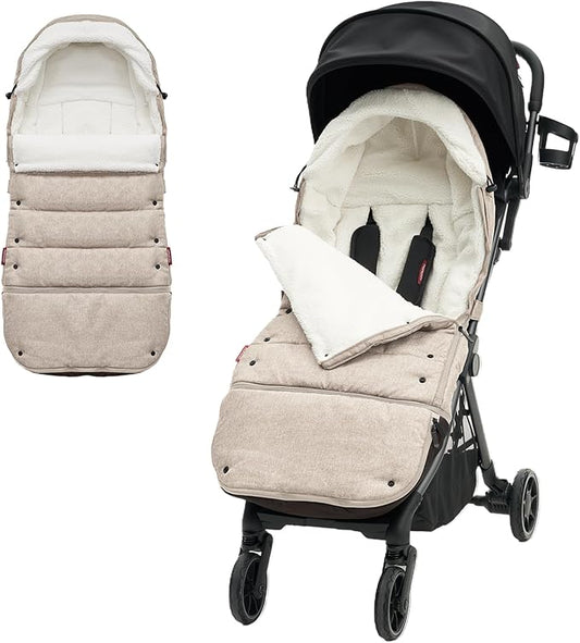 Momcozy Stroller Footmuff | Universal, Weather-Proof, Warm Stroller Bunting Bag | Extendable Winter Cover | Adjustable Buckle-BubblyBeeBaby