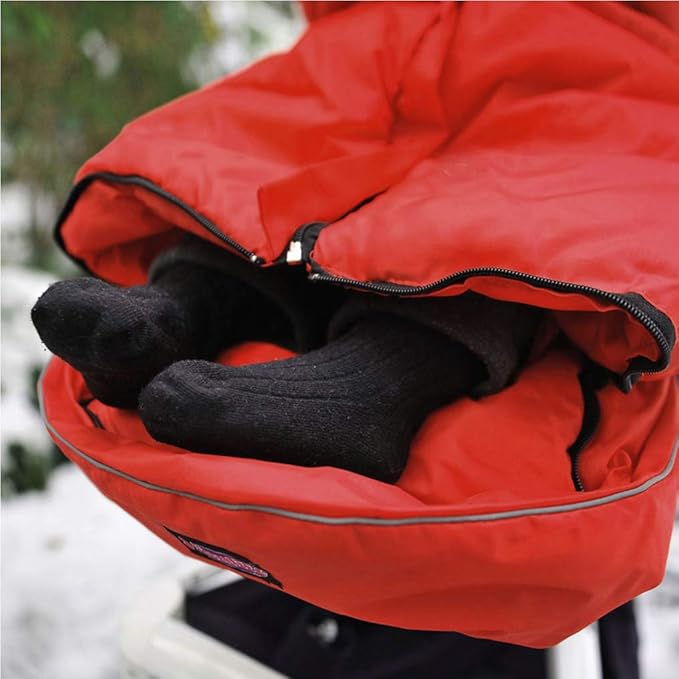 Waterproof Anti-Kick Footmuff for Stroller,350g Filling Anti-Freeze Stroller Bunting Bag Front Height Adjustable,Foot Area Opens Stroller Footmuff-BubblyBeeBaby