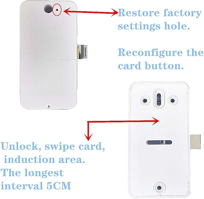 Hidden DIY/RFID Lock - Electronic Induction Lock for Wooden Cabinet, Drawer, Wardrobe & Letter Box-BubblyBeeBaby