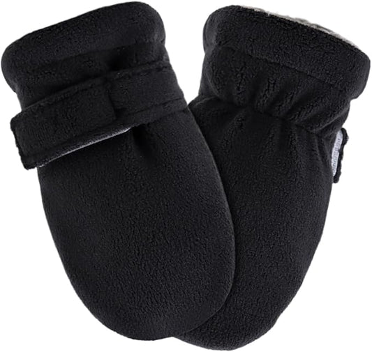 Zsedrut No Scratch Baby Mittens Toddler Infant Fleece Lined Gloves Winter Warm Mitten for Baby Boys Girls-BubblyBeeBaby