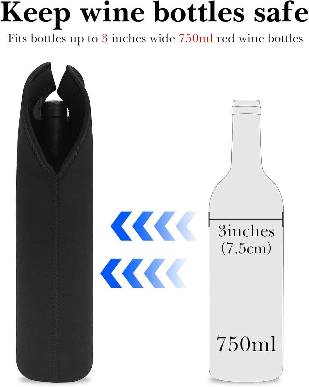 Linkidea Wine Travel Carrier & Cooler Bag, Wine Carrying Tote Picnic Cooler